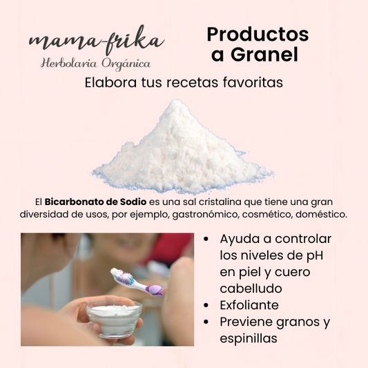 Bicarbonato de Sodio a Granel Mama Frika Herbolaria