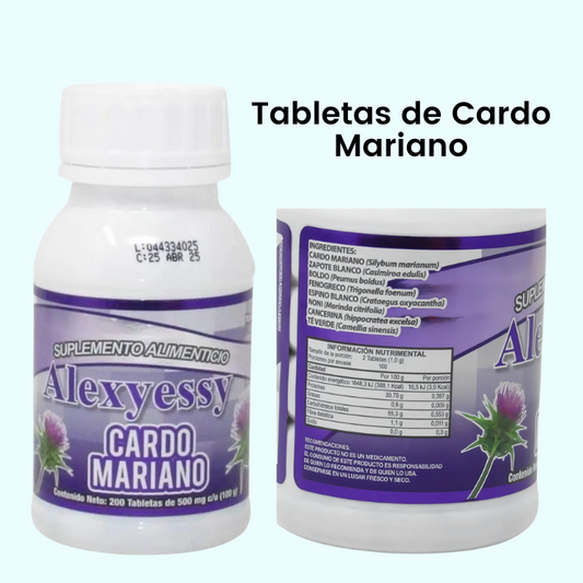 Tabletas de Cardo Mariano